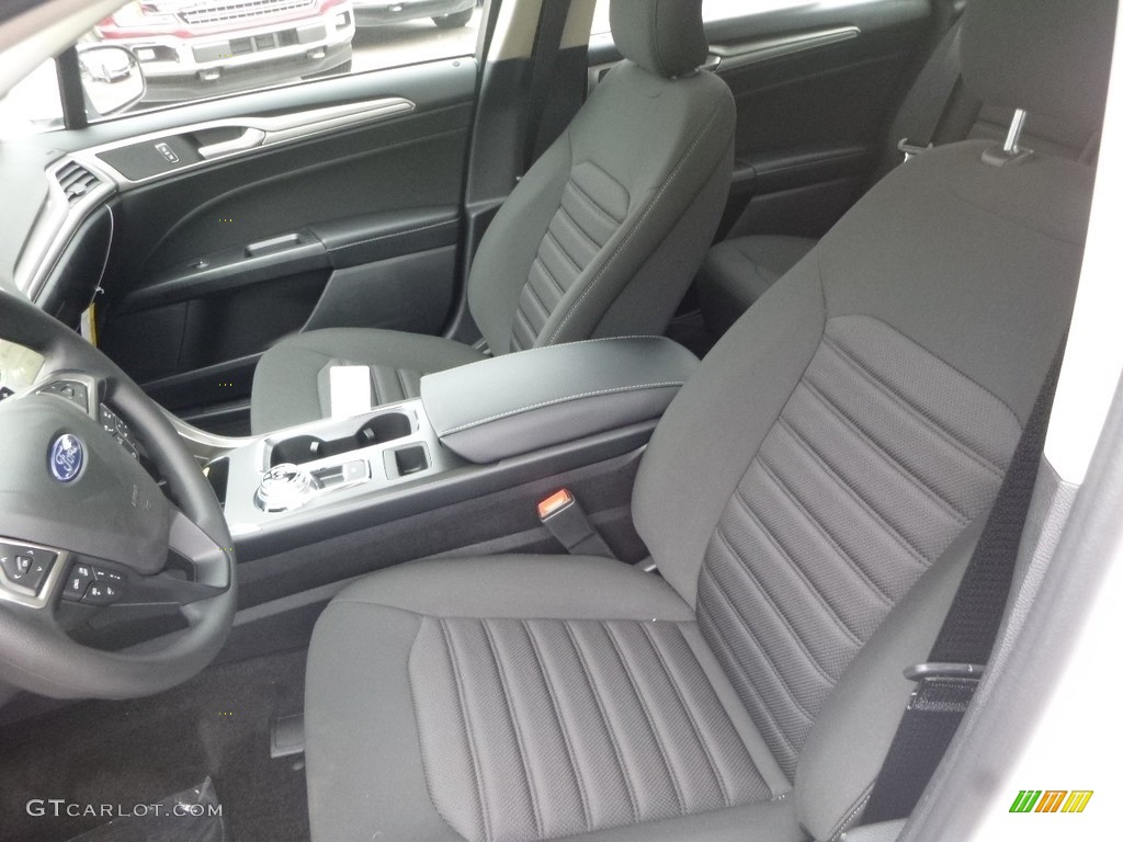 Ebony Interior 2019 Ford Fusion SE AWD Photo #129563229