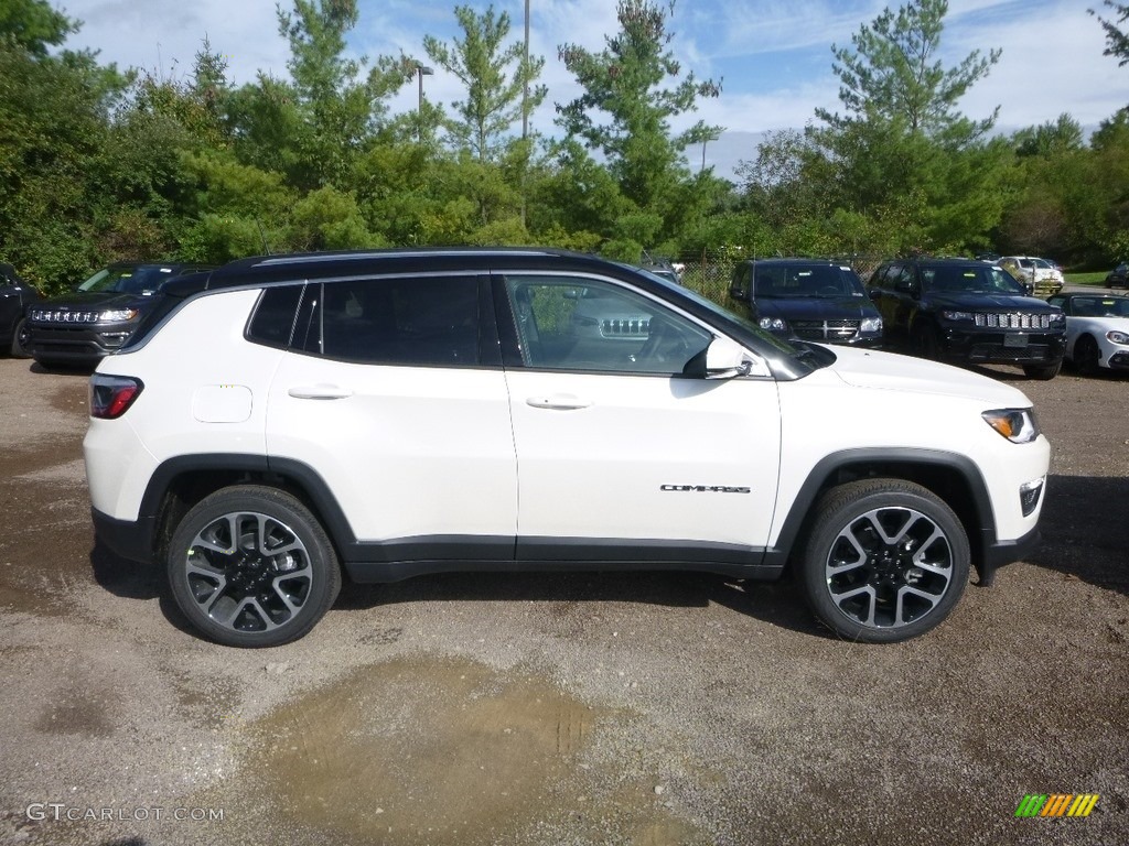 Pearl White Tri–Coat 2019 Jeep Compass Limited 4x4 Exterior Photo #129564402