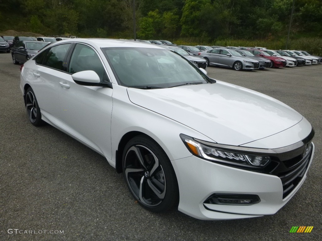Platinum White Pearl 2018 Honda Accord Sport Sedan Exterior Photo #129564918