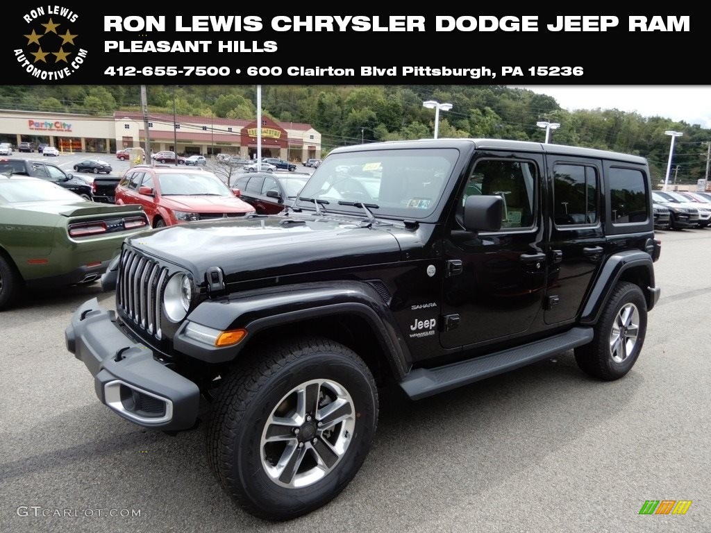 2018 Wrangler Unlimited Sahara 4x4 - Black / Black/Heritage Tan photo #1