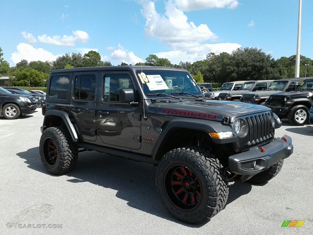 2018 Wrangler Unlimited Rubicon 4x4 - Granite Crystal Metallic / Black photo #7