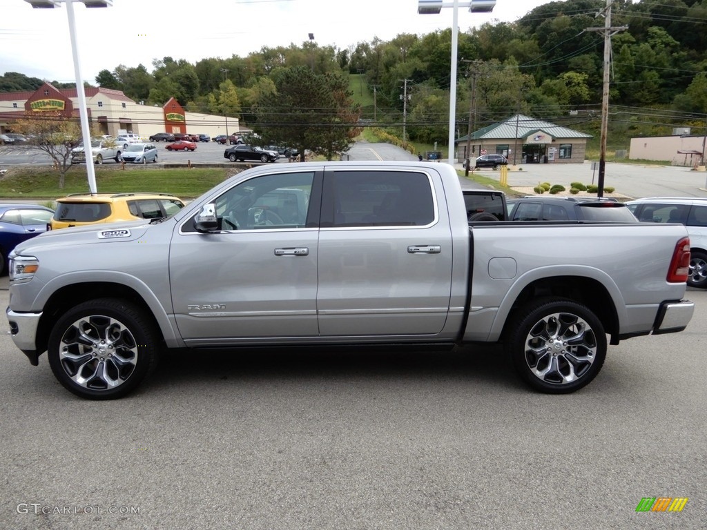 2019 1500 Limited Crew Cab 4x4 - Billett Silver Metallic / Black photo #2