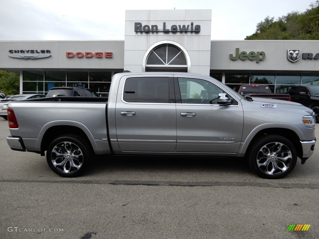 2019 1500 Limited Crew Cab 4x4 - Billett Silver Metallic / Black photo #6