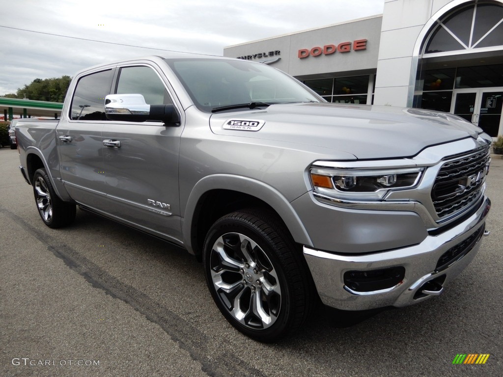 2019 1500 Limited Crew Cab 4x4 - Billett Silver Metallic / Black photo #7