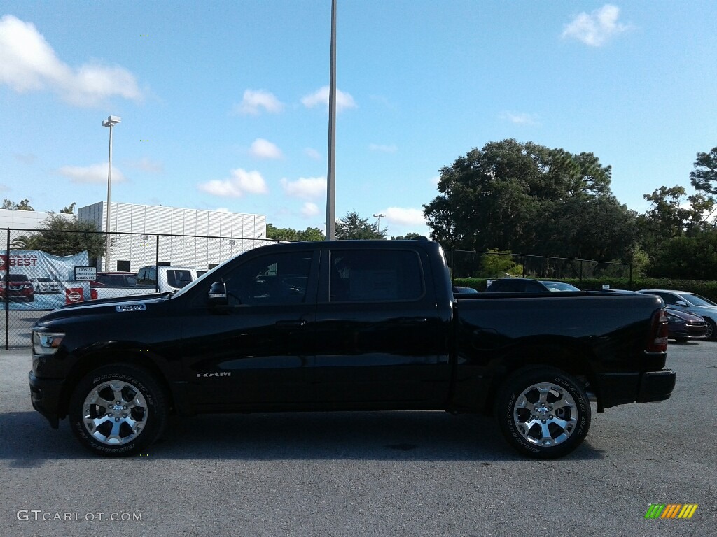 2019 1500 Big Horn Crew Cab - Diamond Black Crystal Pearl / Black/Diesel Gray photo #2