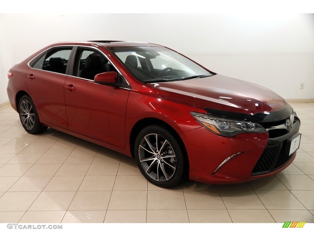 2015 Camry XSE V6 - Ruby Flare Pearl / Black photo #1