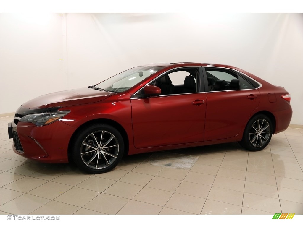 2015 Camry XSE V6 - Ruby Flare Pearl / Black photo #3