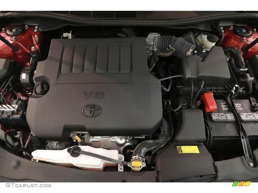 2015 Camry XSE V6 - Ruby Flare Pearl / Black photo #21