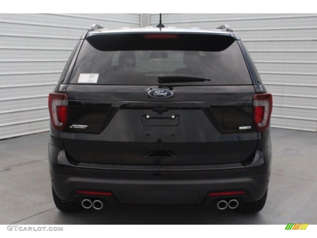 2018 Explorer Sport 4WD - Shadow Black / Ebony Black photo #8