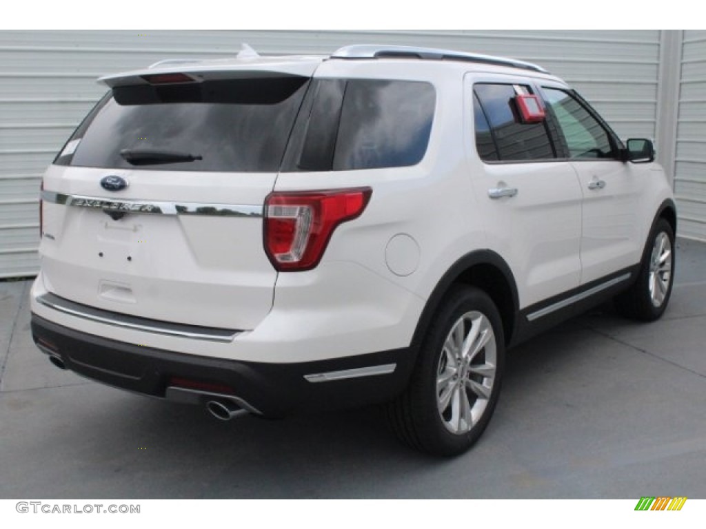 2018 Explorer Limited - White Platinum / Ebony Black photo #9