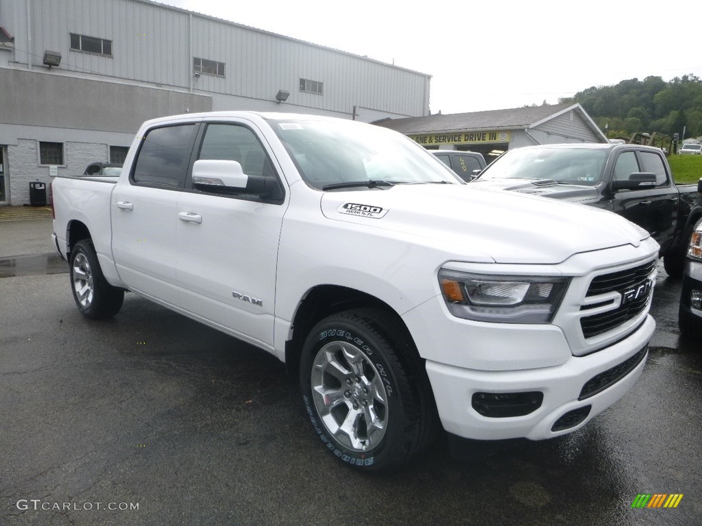 2019 1500 Big Horn Crew Cab 4x4 - Bright White / Black/Diesel Gray photo #7
