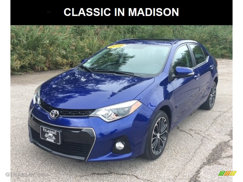 2016 Corolla S Plus - Blue Crush Metallic / Steel Blue photo #1