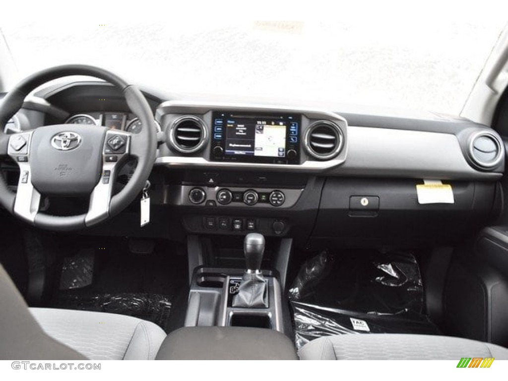 2019 Toyota Tacoma SR5 Double Cab 4x4 Cement Gray Dashboard Photo #129575019