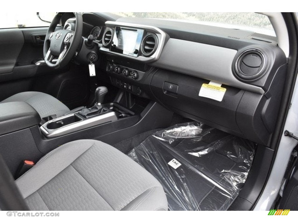 2019 Toyota Tacoma SR5 Double Cab 4x4 Cement Gray Dashboard Photo #129575121