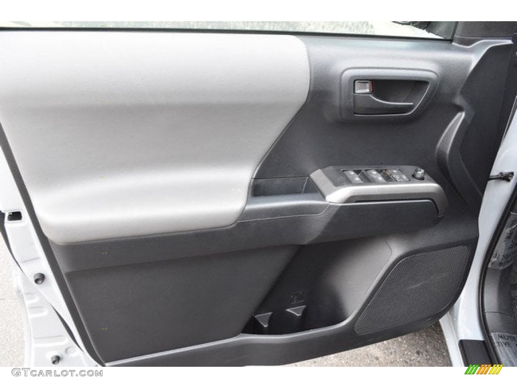 2019 Toyota Tacoma SR5 Double Cab 4x4 Cement Gray Door Panel Photo #129575304