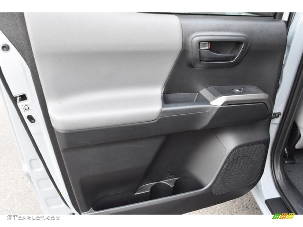 2019 Toyota Tacoma SR5 Double Cab 4x4 Cement Gray Door Panel Photo #129575331