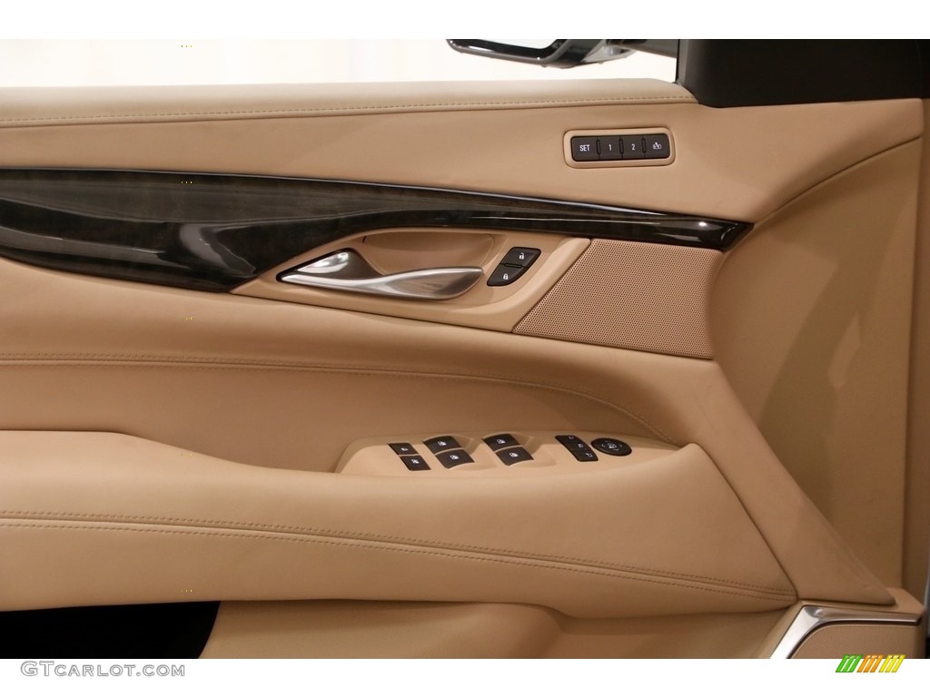 2018 Cadillac Escalade ESV Platinum 4WD Maple Sugar/Jet Black Door Panel Photo #129576033