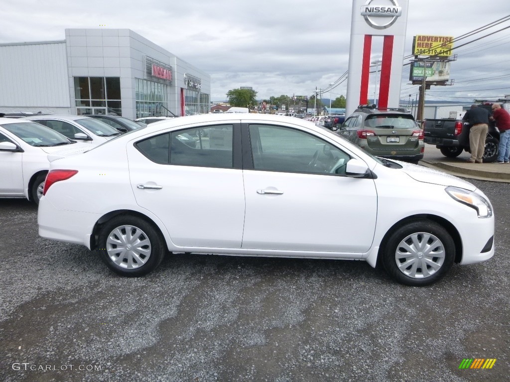 Fresh Powder White 2019 Nissan Versa SV Exterior Photo #129577830