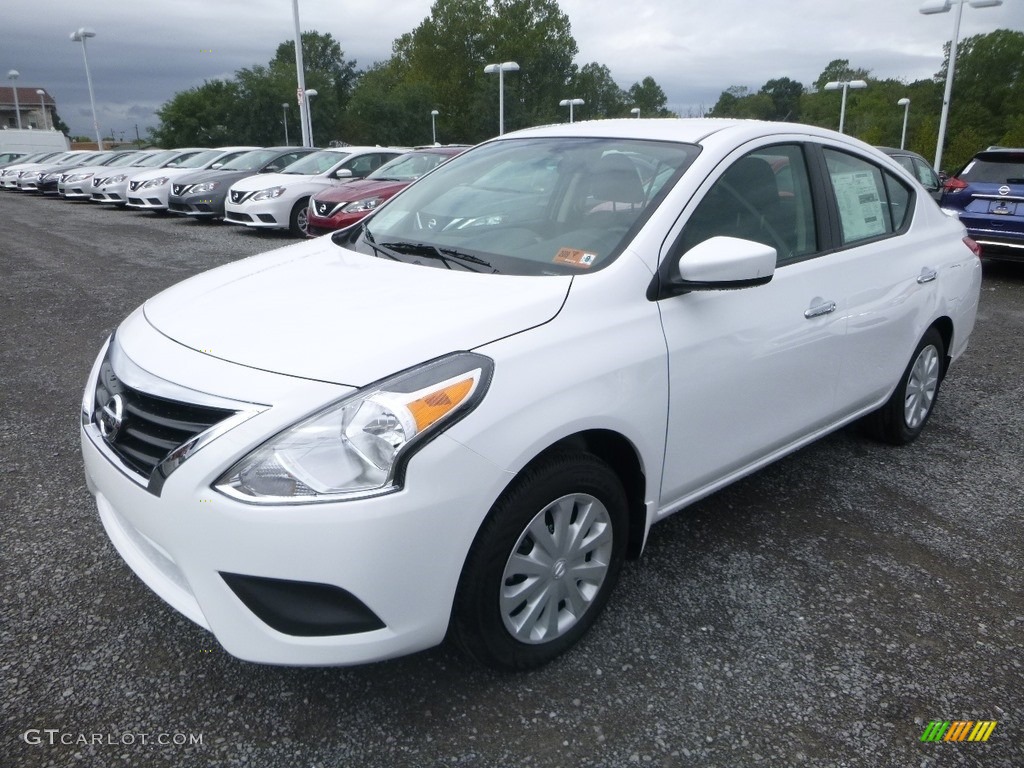 Fresh Powder White 2019 Nissan Versa SV Exterior Photo #129577983