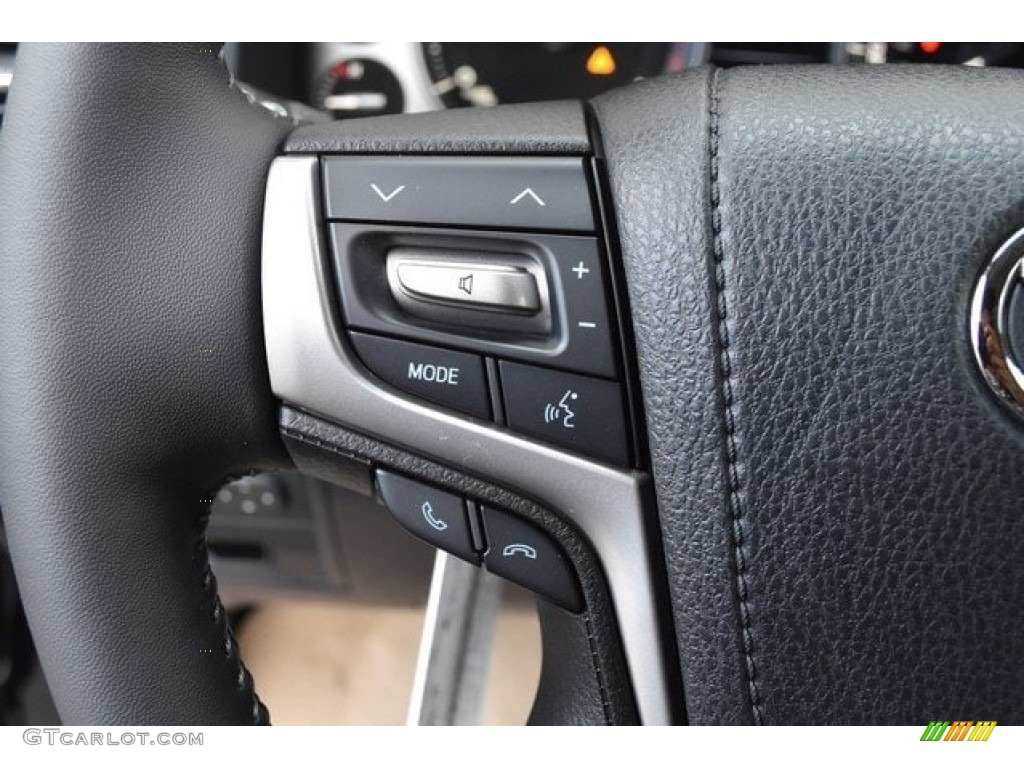 2019 Toyota Land Cruiser 4WD Black Steering Wheel Photo #129581463
