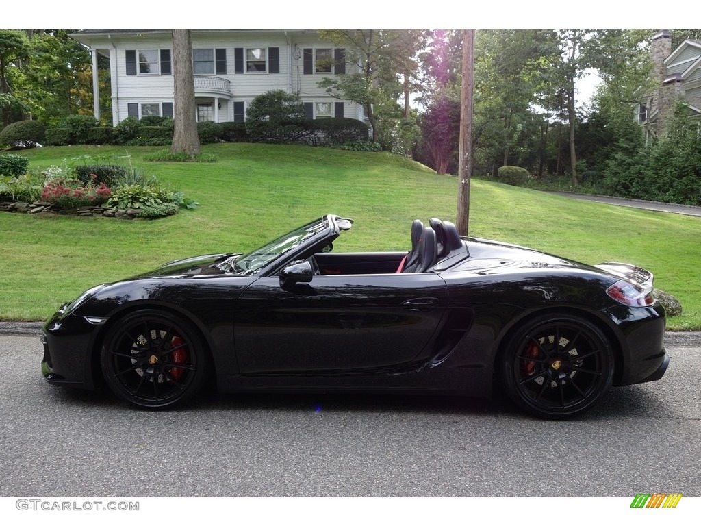2016 Boxster Spyder - Black / Black photo #3