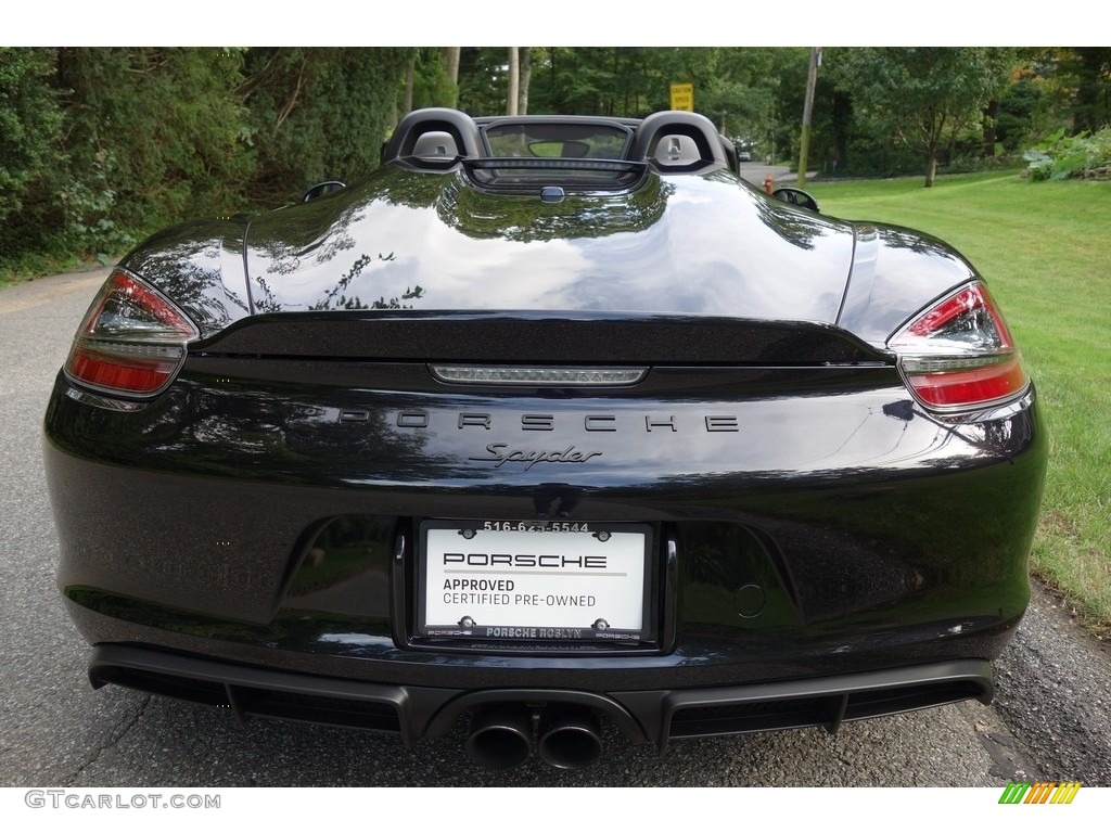 2016 Boxster Spyder - Black / Black photo #5