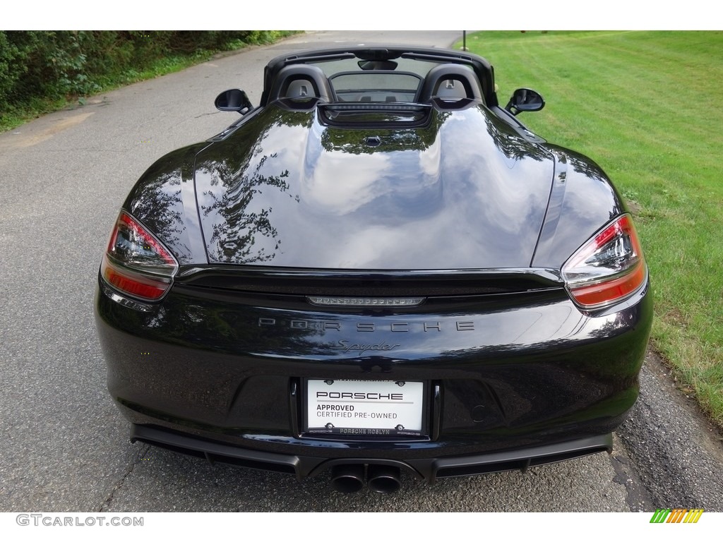2016 Boxster Spyder - Black / Black photo #6