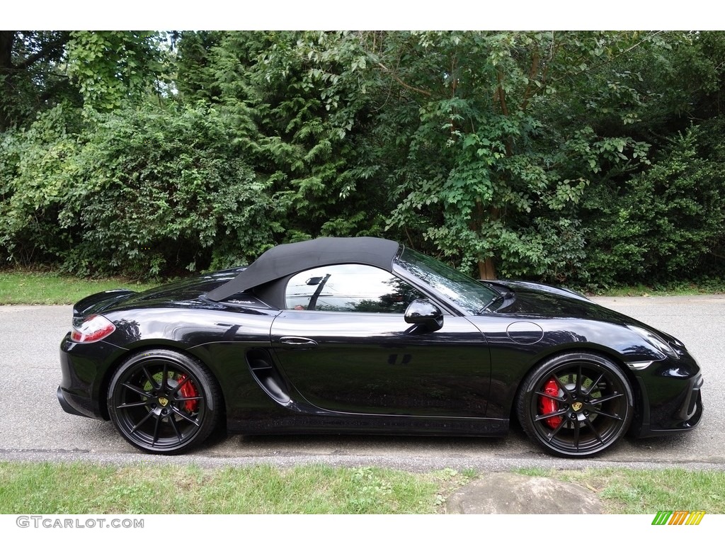 Black 2016 Porsche Boxster Spyder Exterior Photo #129582123