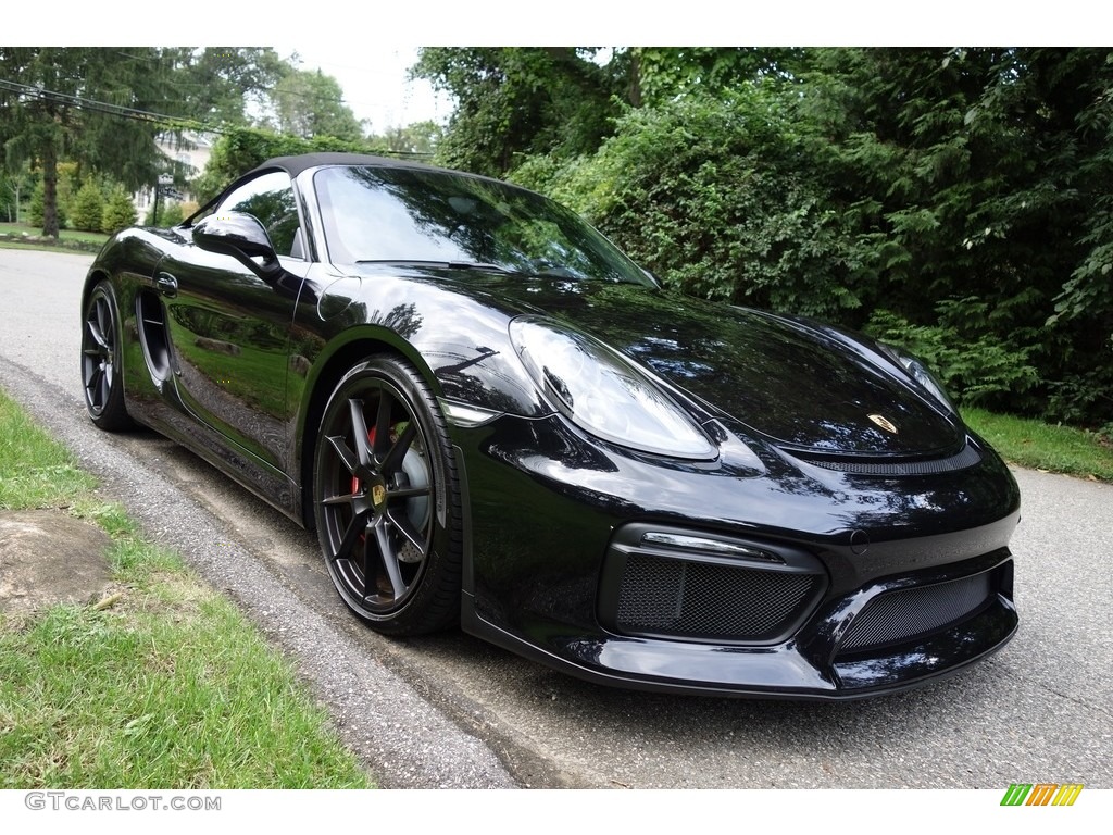 2016 Boxster Spyder - Black / Black photo #9