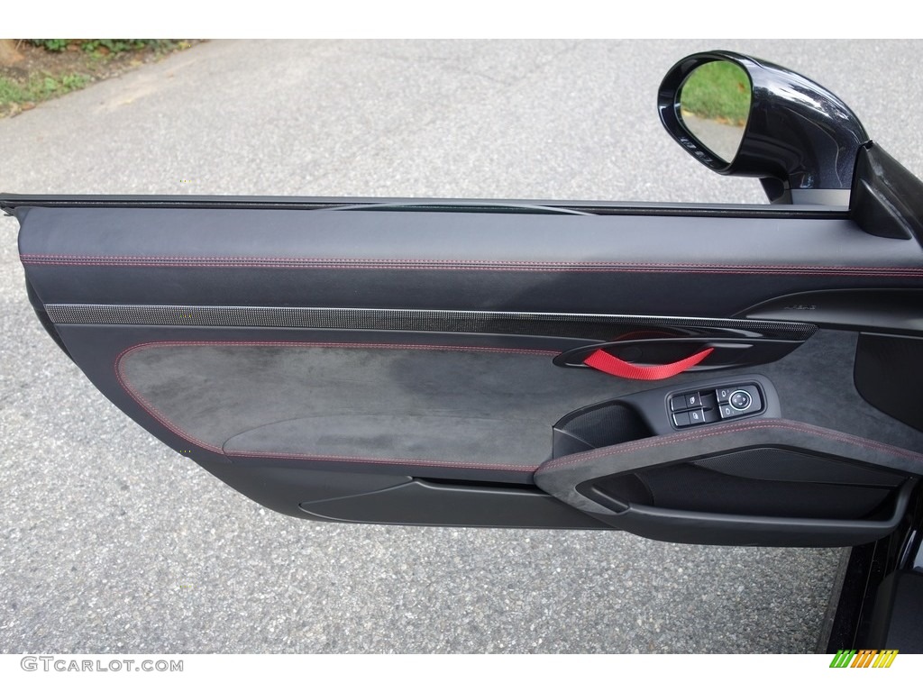 2016 Porsche Boxster Spyder Black Door Panel Photo #129582257