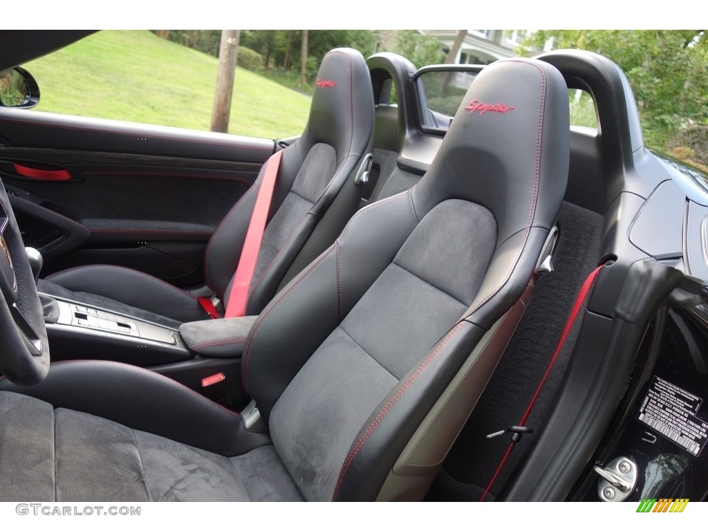 2016 Boxster Spyder - Black / Black photo #16
