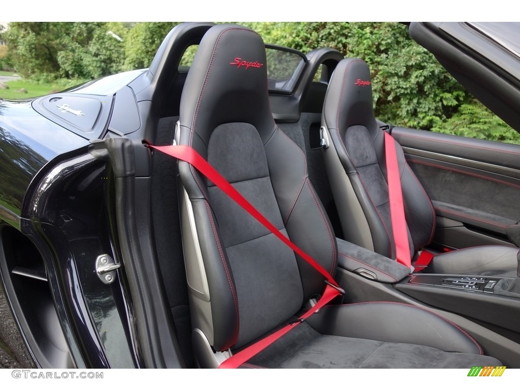 2016 Boxster Spyder - Black / Black photo #20