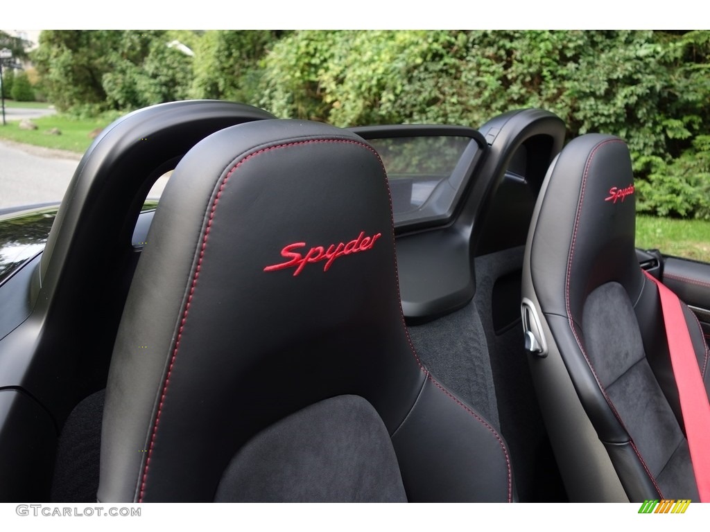 2016 Boxster Spyder - Black / Black photo #21