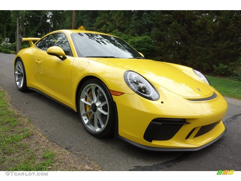Paint To Sample Summer Yellow 2018 Porsche 911 GT3 Exterior Photo #129582828