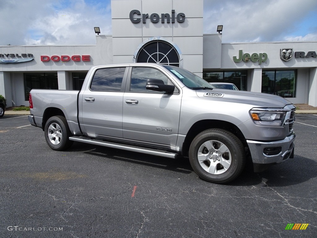 2019 1500 Big Horn Crew Cab 4x4 - Billett Silver Metallic / Black/Diesel Gray photo #1