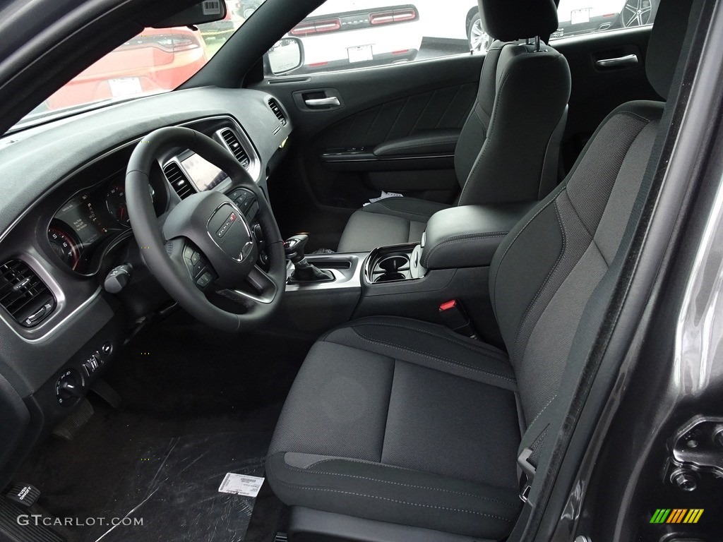 Black Interior 2019 Dodge Charger SXT Photo #129583377