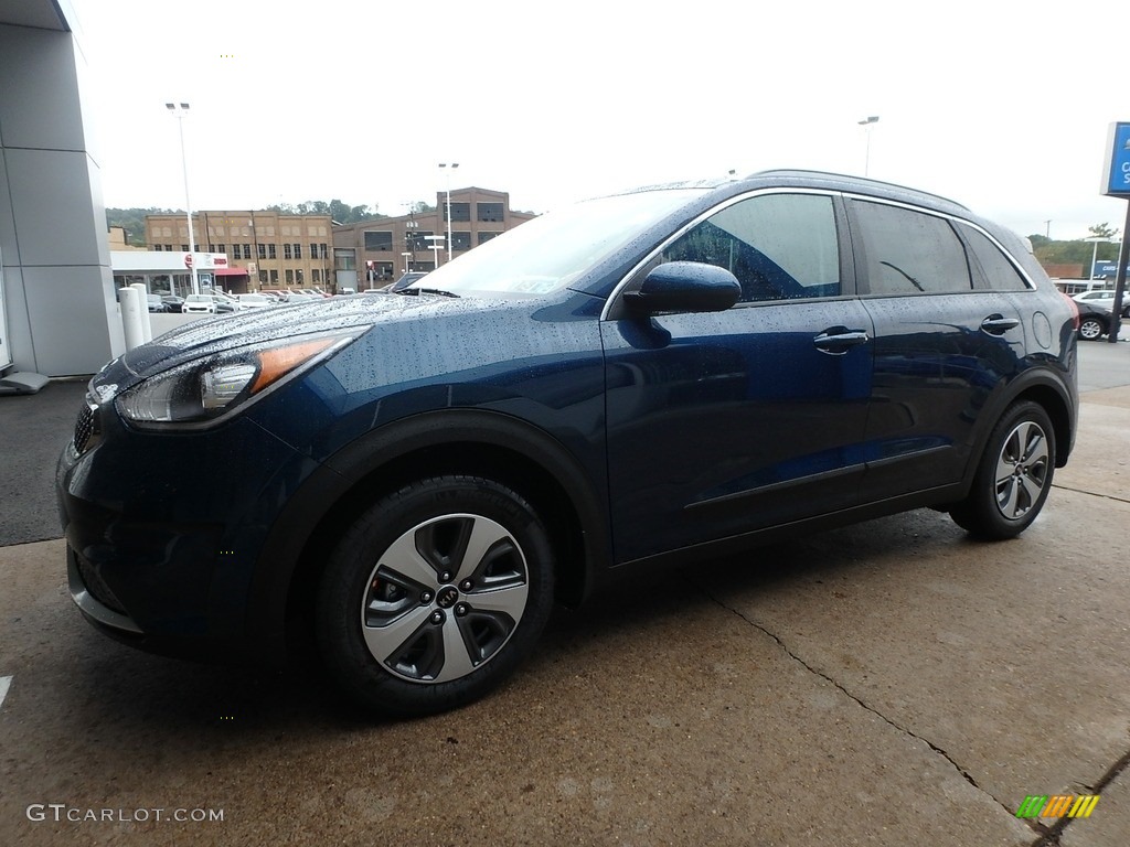 2019 Niro LX Hybrid - Deep Cerulean Blue / Black photo #7