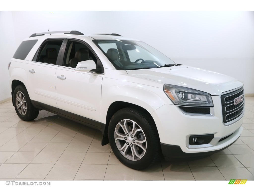 2013 Acadia SLT - White Diamond Tricoat / Dark Cashmere photo #1