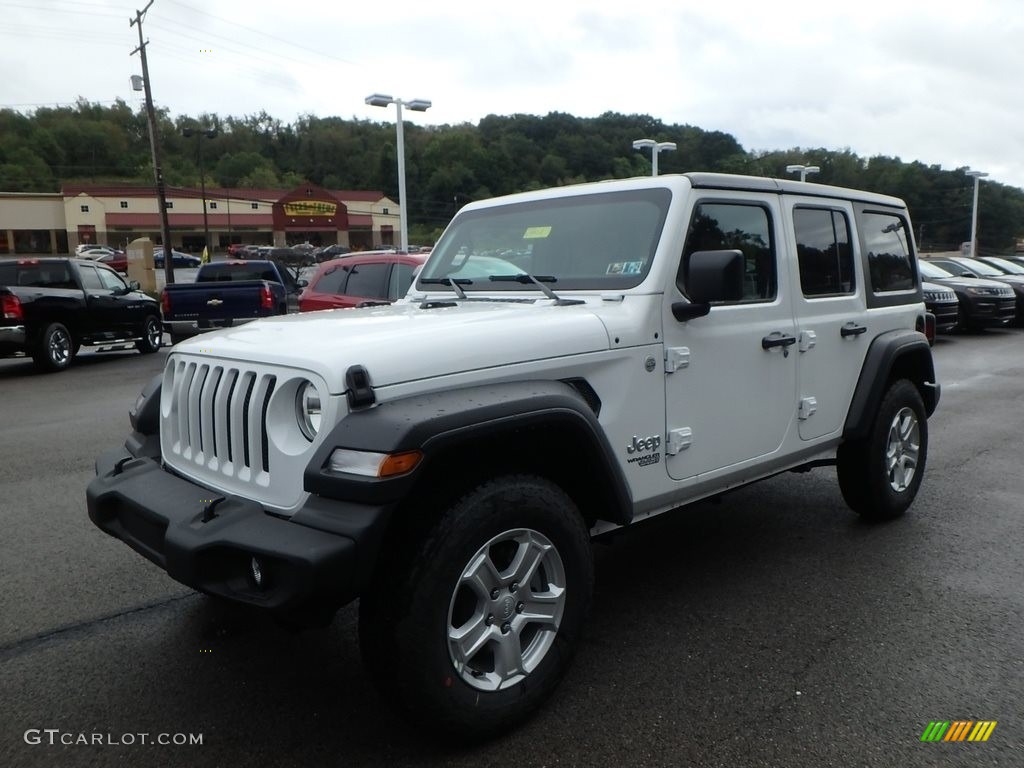 2018 Wrangler Unlimited Sport 4x4 - Bright White / Black/Heritage Tan photo #1