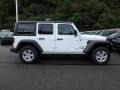 2018 Bright White Jeep Wrangler Unlimited Sport 4x4  photo #6