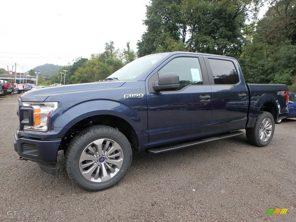 2018 F150 STX SuperCrew 4x4 - Blue Jeans / Black photo #6