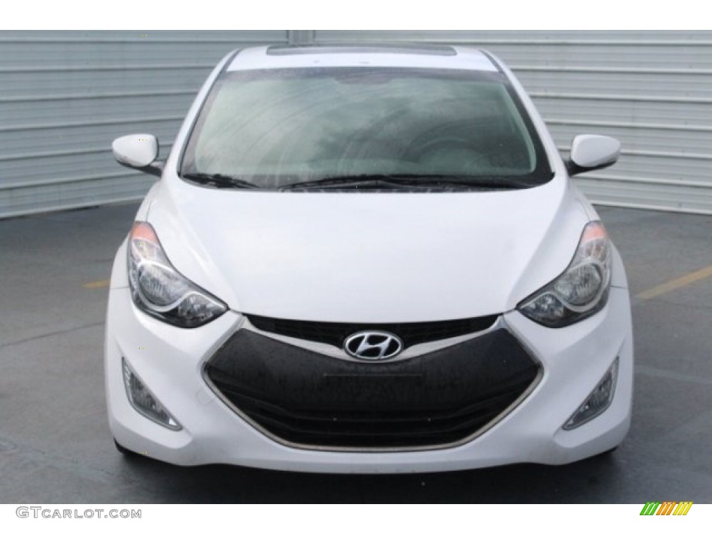 2013 Elantra Coupe SE - Monaco White / Gray photo #2