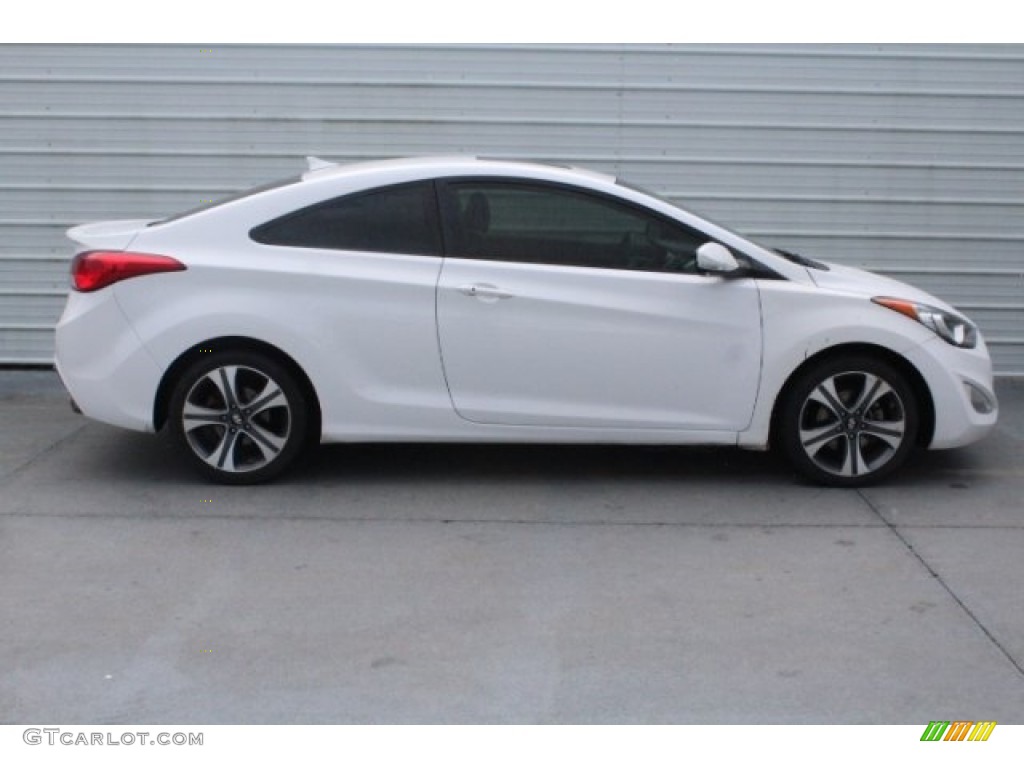 2013 Elantra Coupe SE - Monaco White / Gray photo #11