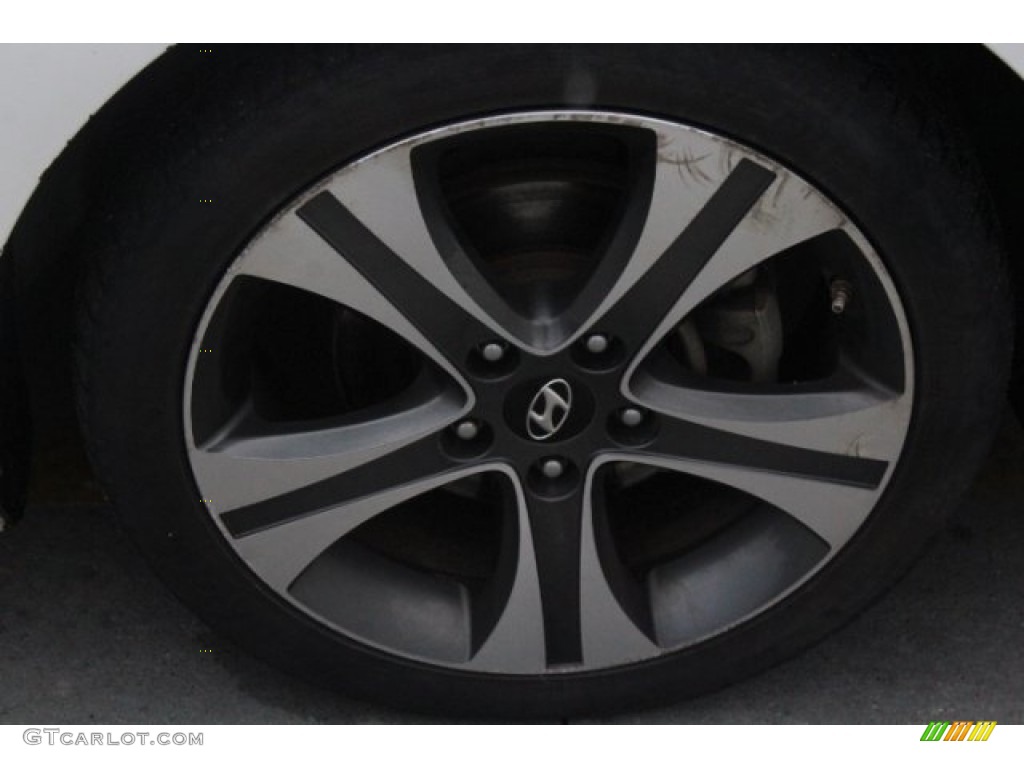 2013 Elantra Coupe SE - Monaco White / Gray photo #13