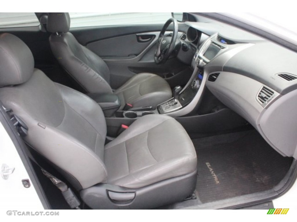 2013 Elantra Coupe SE - Monaco White / Gray photo #30
