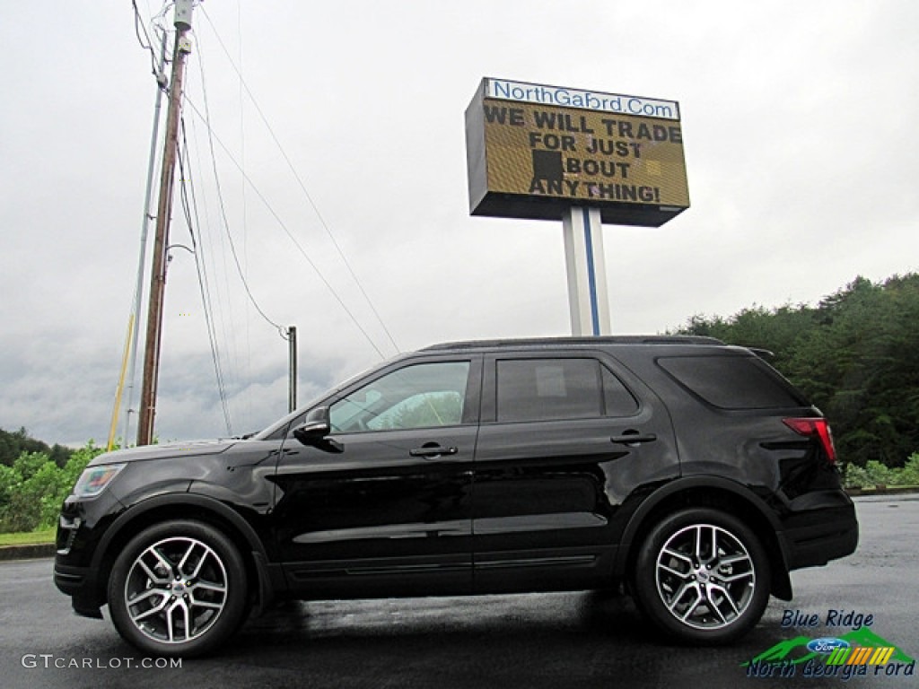2018 Explorer Sport 4WD - Shadow Black / Ebony Black photo #2