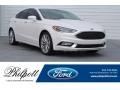 White Platinum 2017 Ford Fusion Platinum AWD