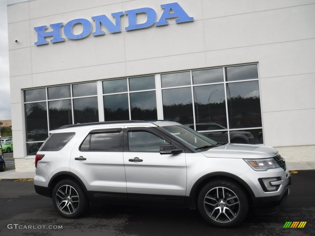 2016 Explorer Sport 4WD - Ingot Silver Metallic / Ebony Black photo #2