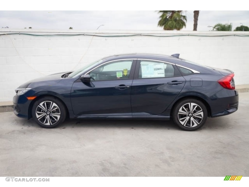 Cosmic Blue Metallic 2018 Honda Civic EX-T Sedan Exterior Photo #129593833