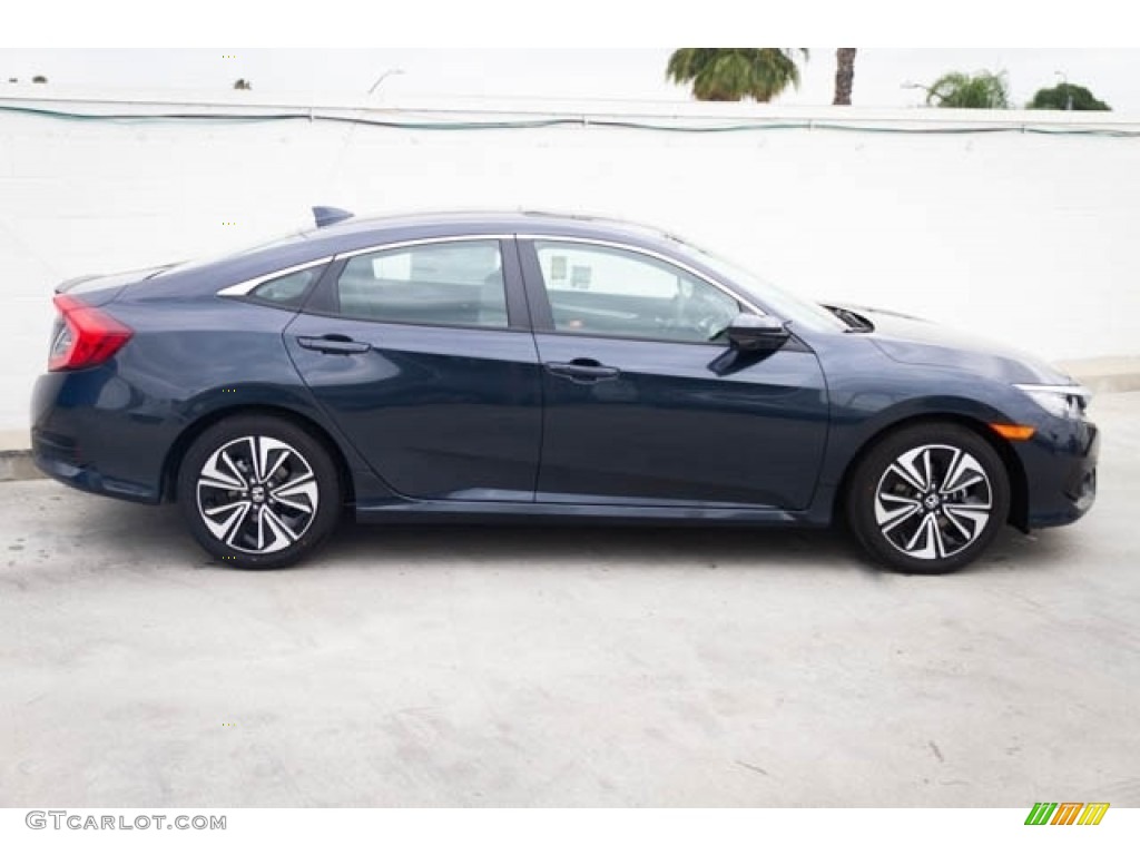 Cosmic Blue Metallic 2018 Honda Civic EX-T Sedan Exterior Photo #129593915